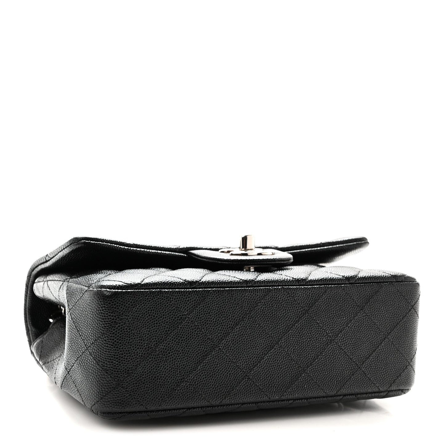 Caviar Quilted Mini Rectangular Flap Black