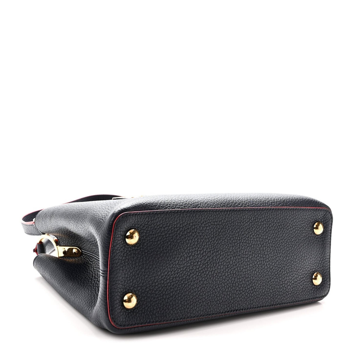 Taurillon Capucines PM Marine Rouge