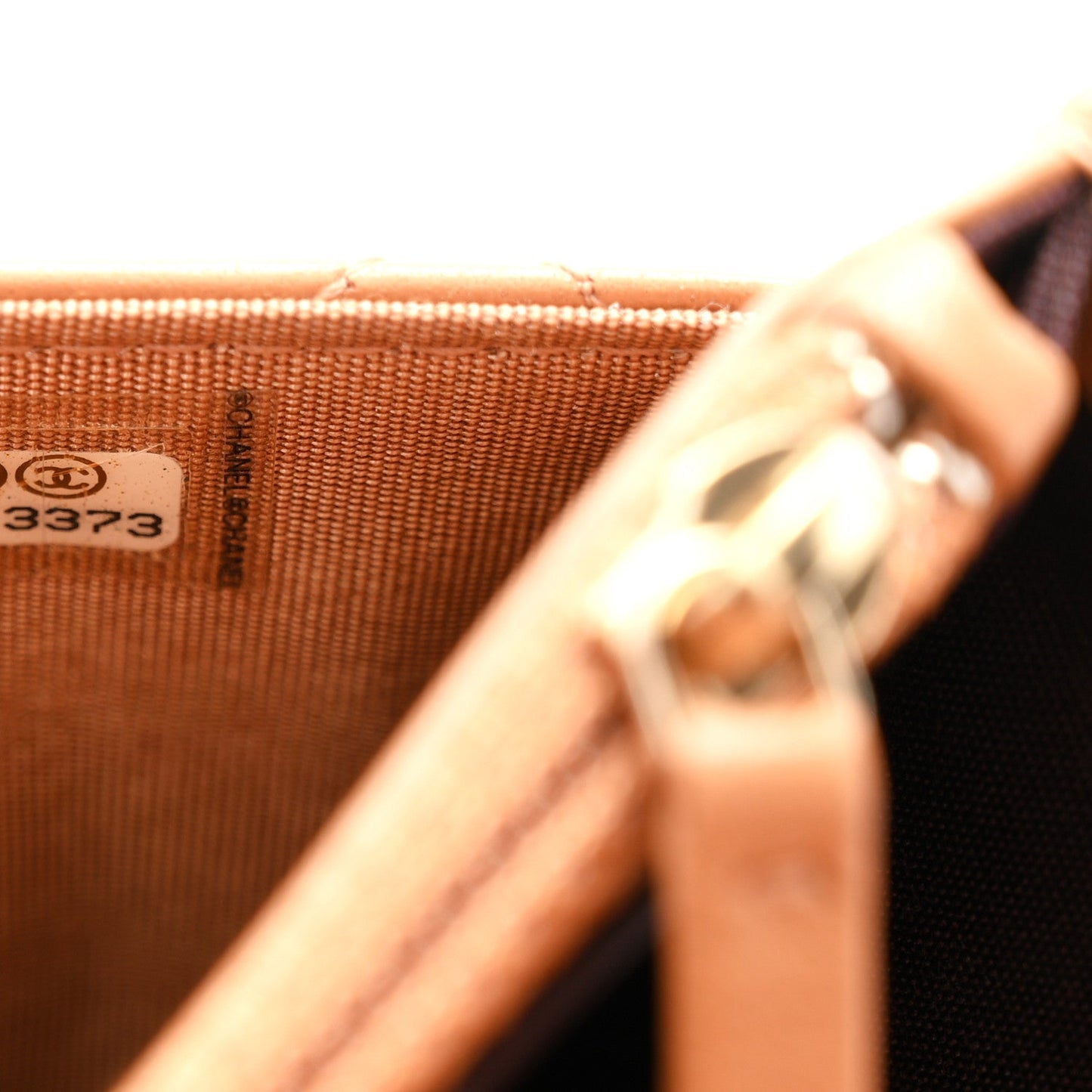Lambskin Quilted Trendy CC Wallet On Chain WOC Camel