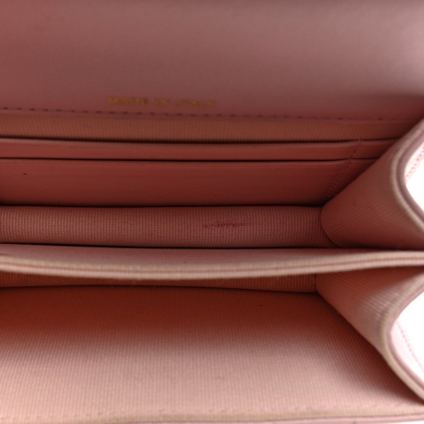 Lambskin Quilted Pick Me Up Clutch With Chain Pink