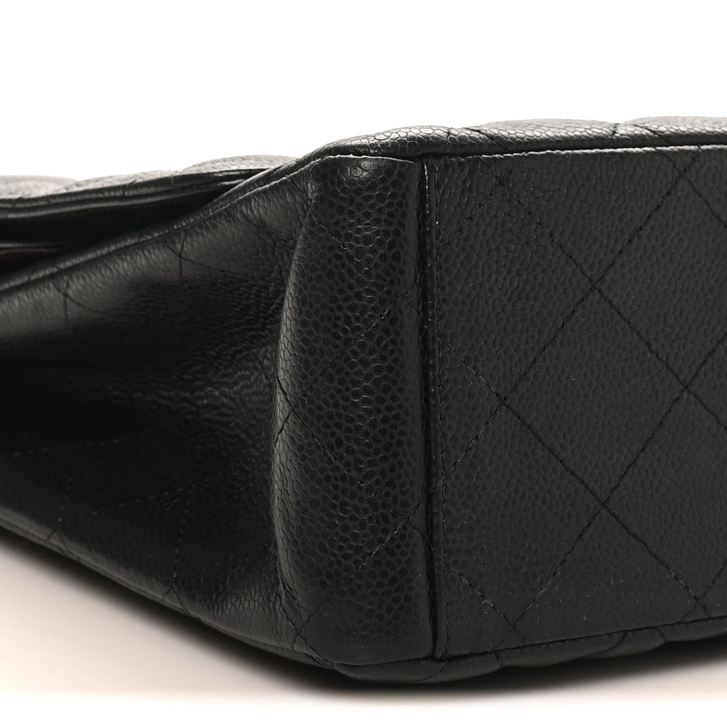 Caviar Quilted Maxi Double Flap Black