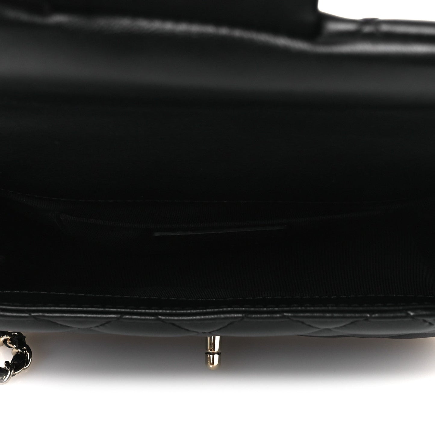 Lambskin Quilted Small My Precious Flap Black