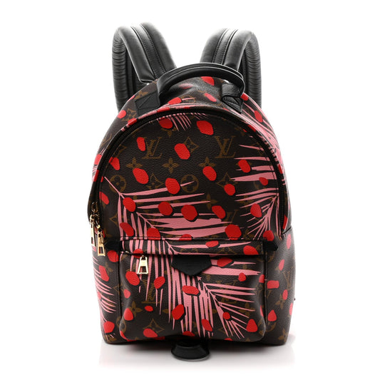 Monogram Jungle Dots Palm Springs Backpack PM  Sugar Pink Poppy
