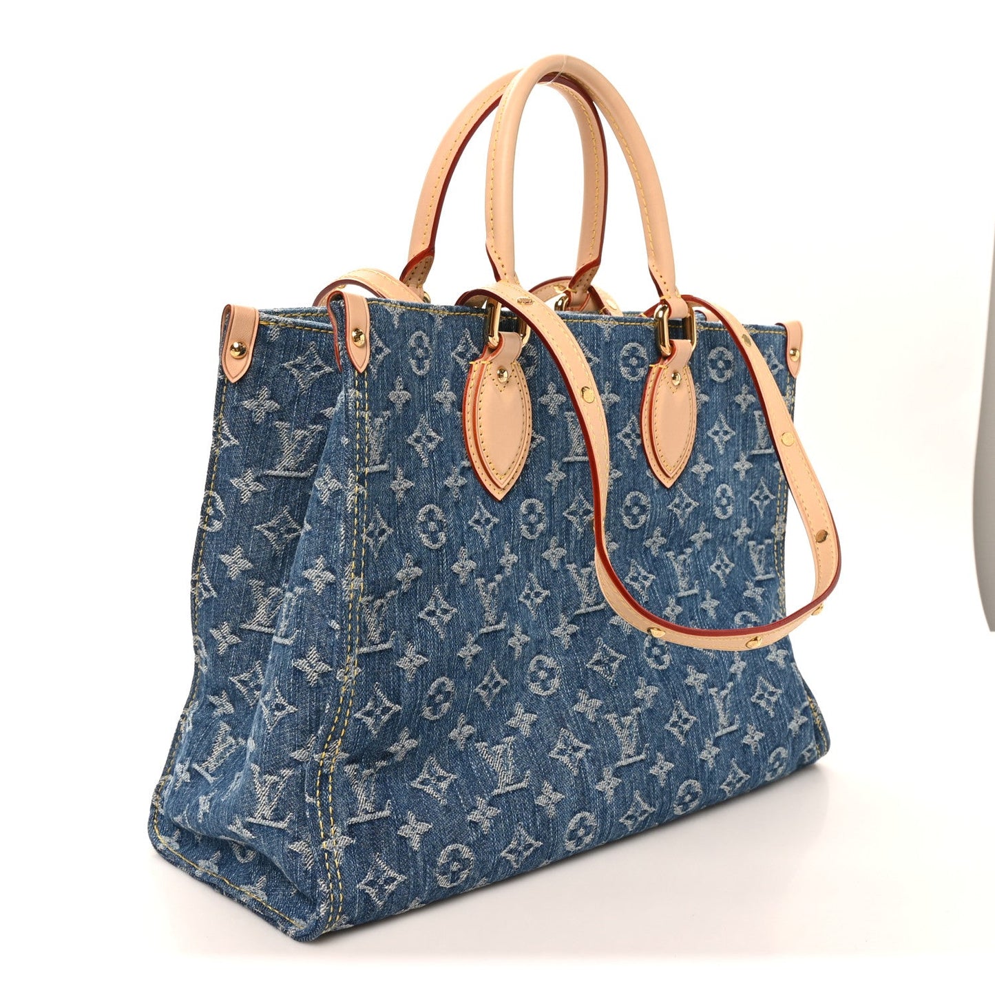 Monogram Denim Onthego MM Blue