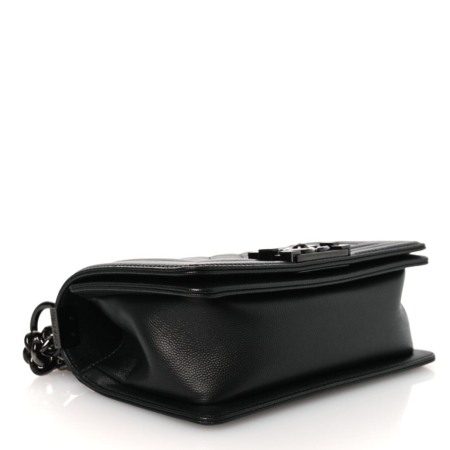 Caviar Quilted Small Boy Flap So Black