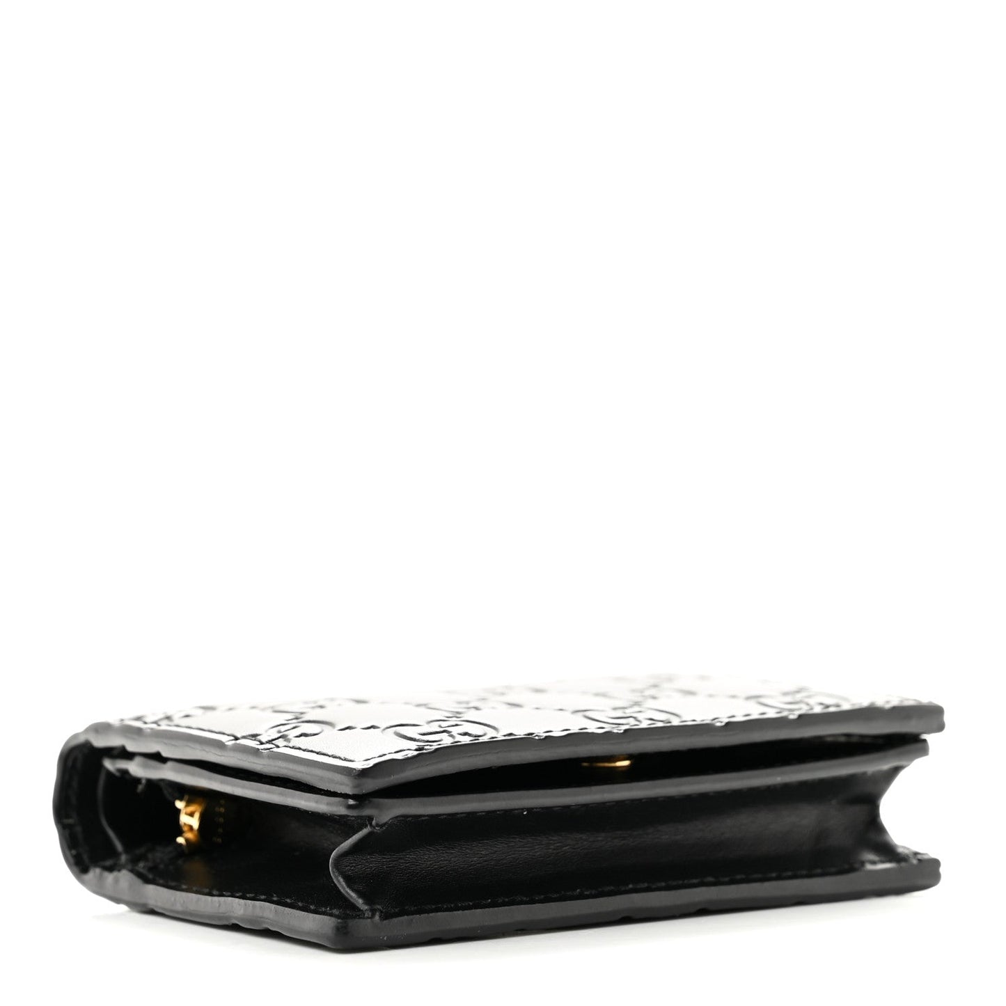 Guccissima Card Case Wallet Black