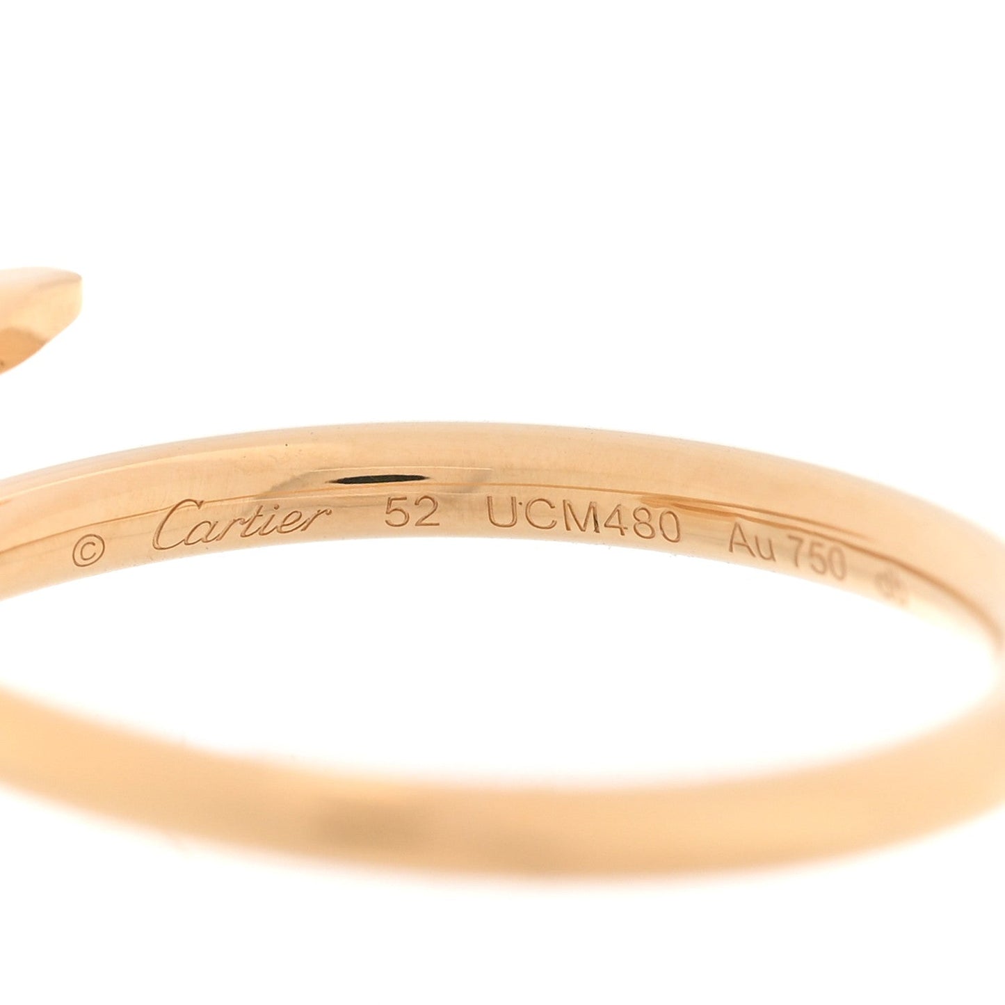 18K Yellow Gold Small Juste Un Clou Ring 52 6