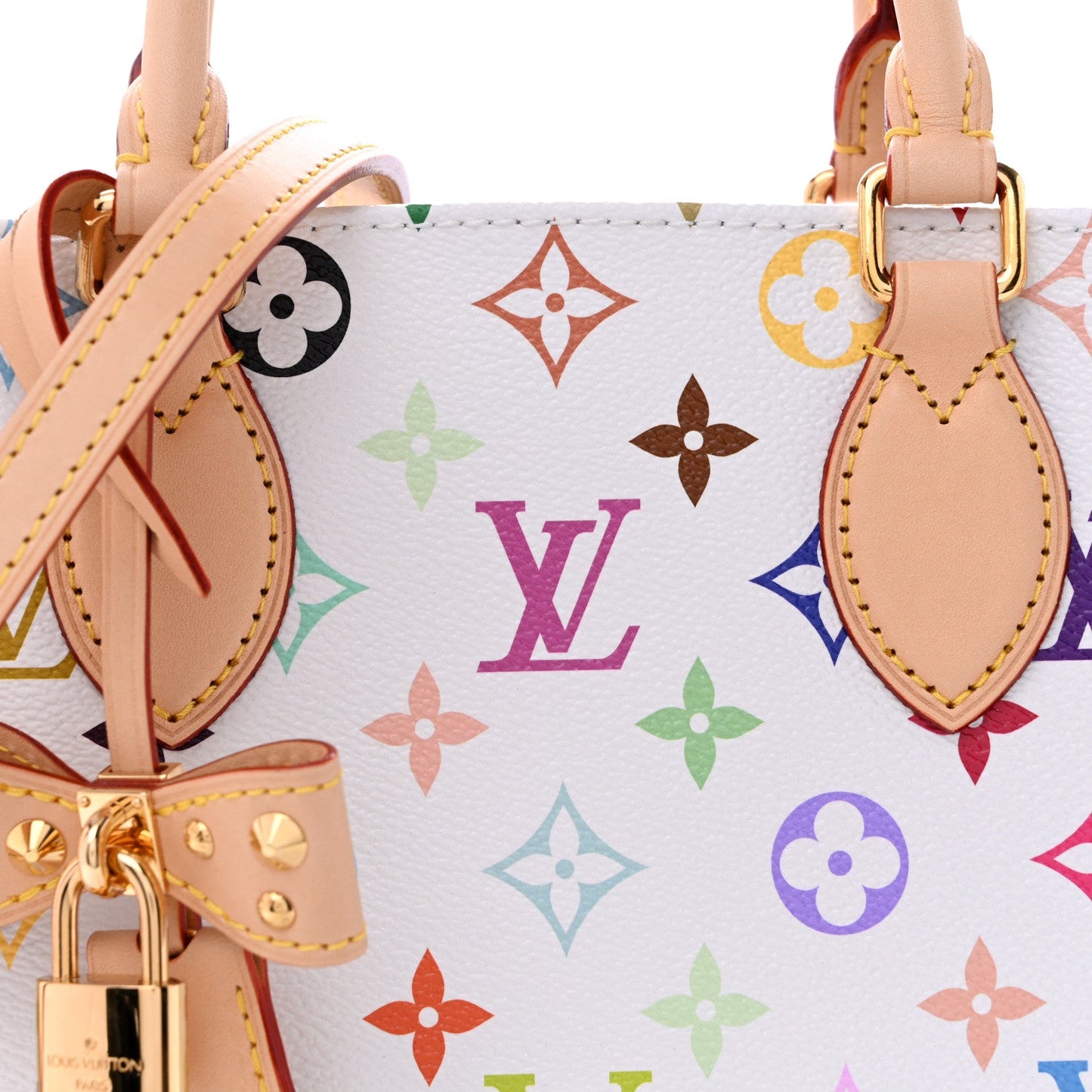 LV X TM Monogram Multicolor Onthego PM White