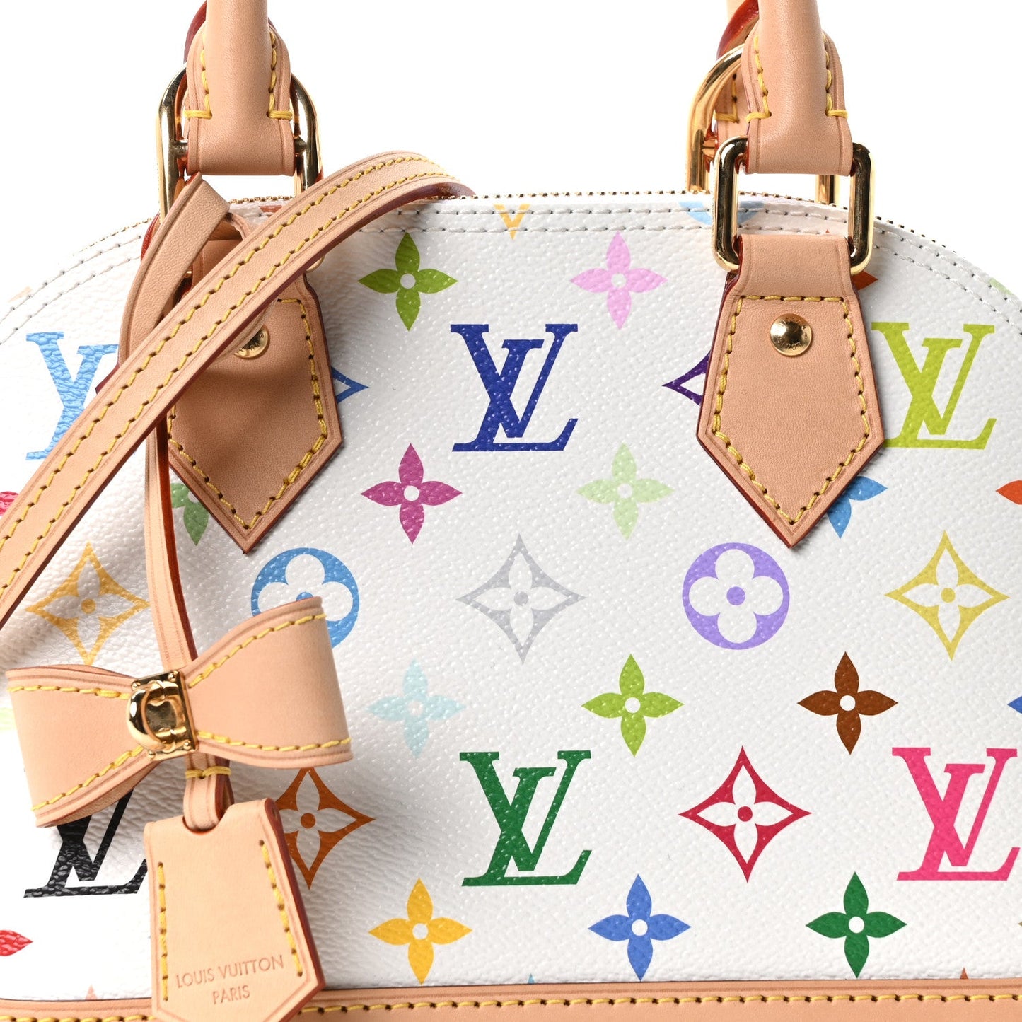 LV x TM Monogram Multicolor Alma BB White