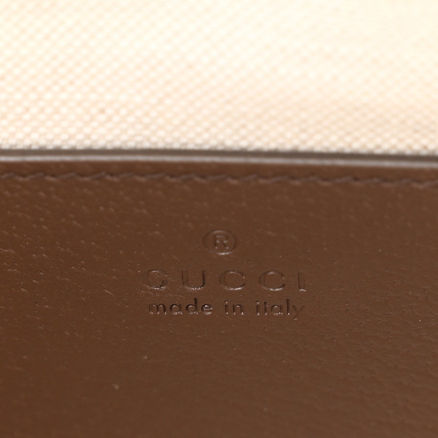 GG Supreme Monogram Textured Dollar Calfskin Web Medium Ophidia Top Handle Bowler Bag Beige Ebony New Acero