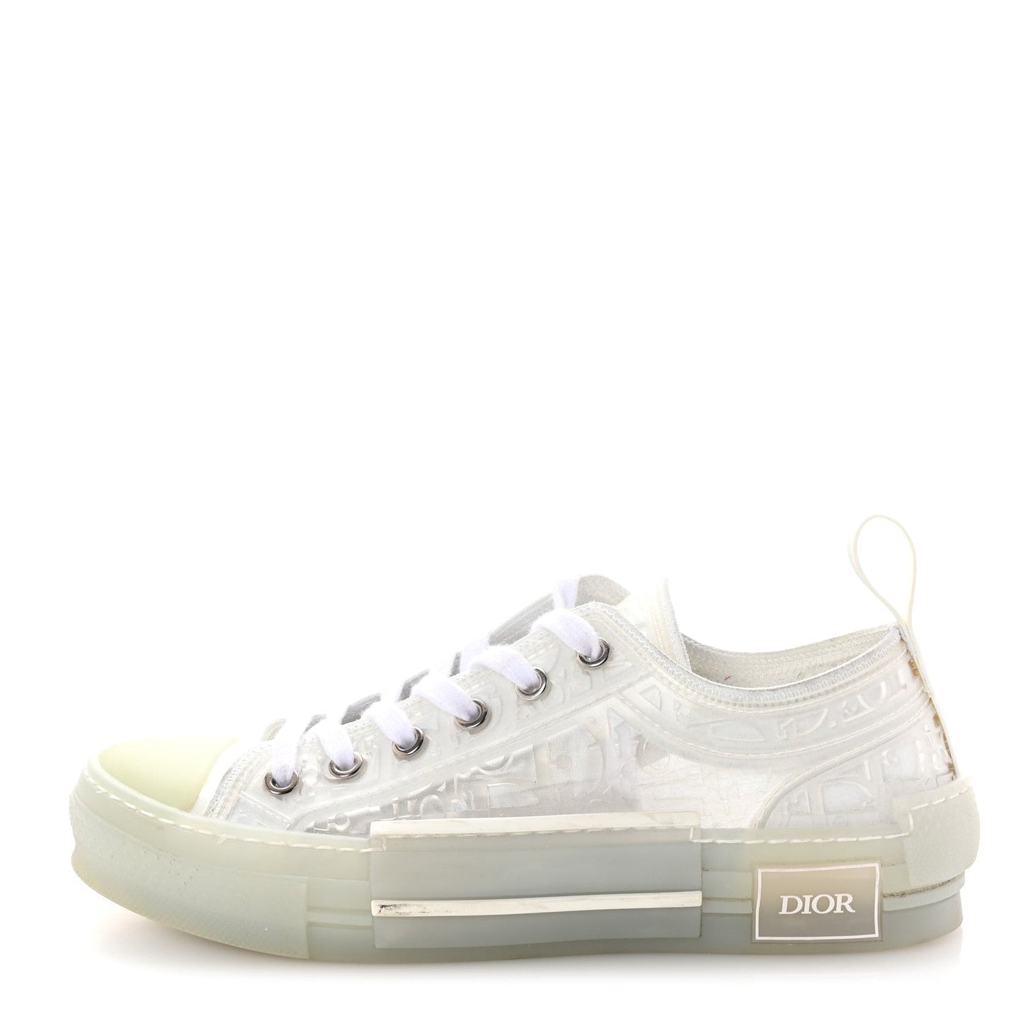 PVC Oblique Embossed Womens B23 Low Top Sneakers 37 White