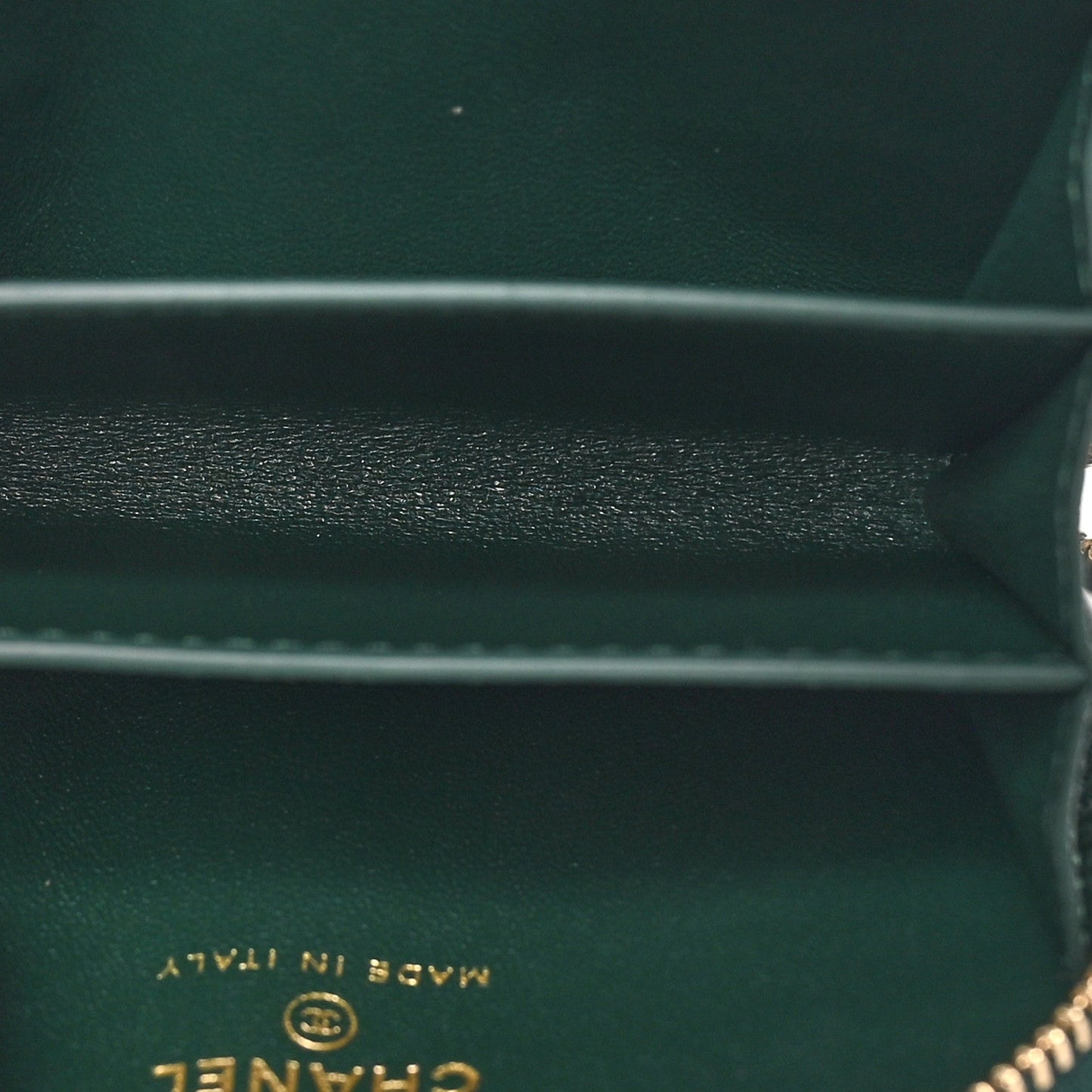 Calfskin Crocodile Embossed Crococo Zip Coin Purse Emerald