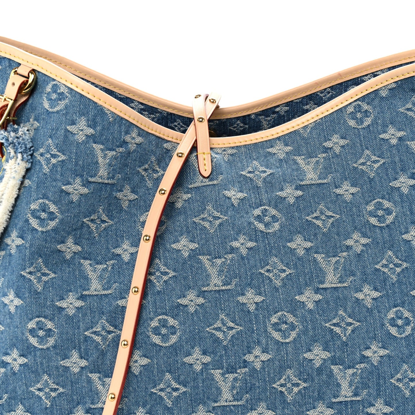 Monogram Denim CarryAll MM Blue