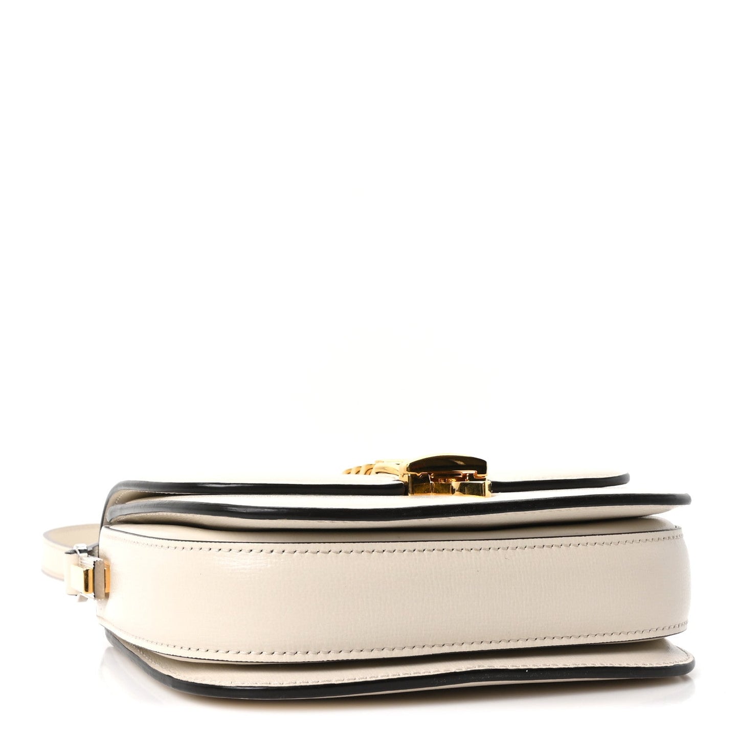 Azalea Calfskin Mini Sylvie 1969 Flap Messenger Bag Mystic White