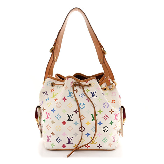 Monogram Multicolor Petit Noe White