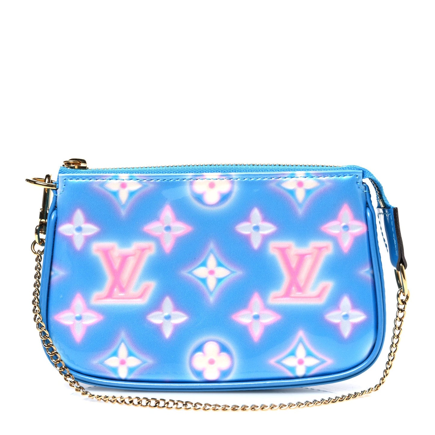 Vernis Valentine Mini Pochette Accessories Baby Blue Neon