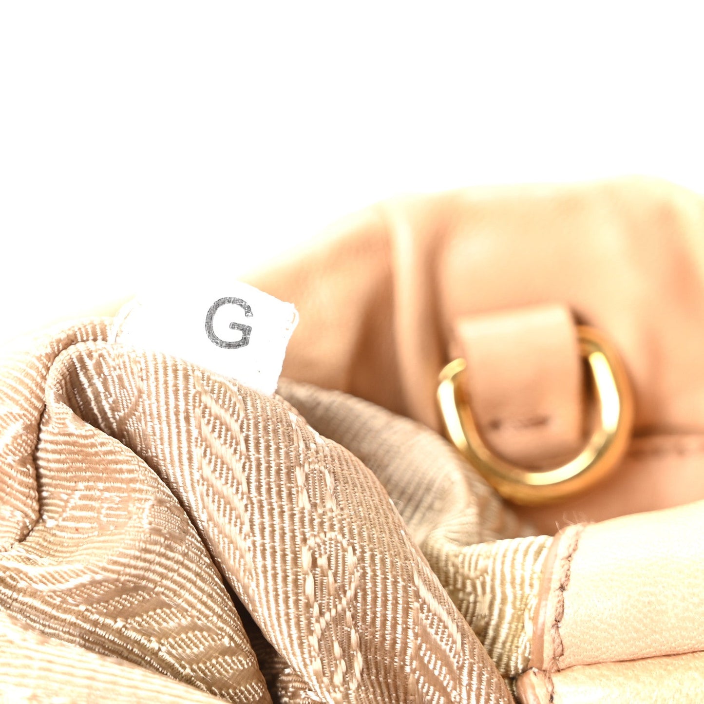Nappa Antique Bucket Bag Beige