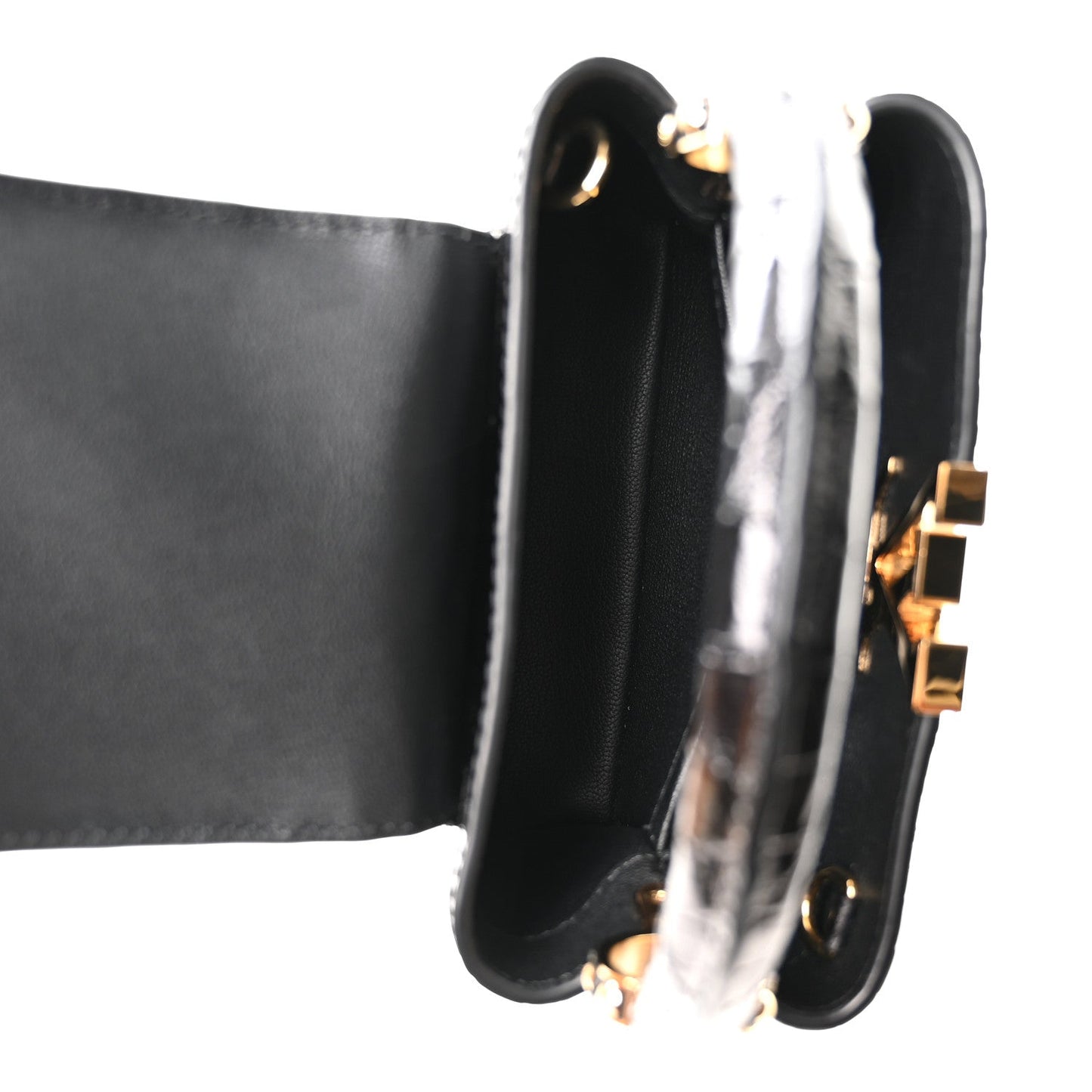 Crocodile Mini Capucines Black