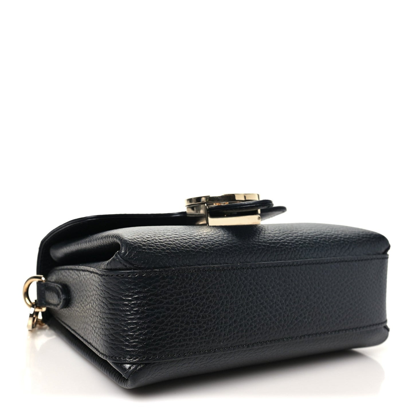 Dollar Calfskin Interlocking G Crossbody Bag Black