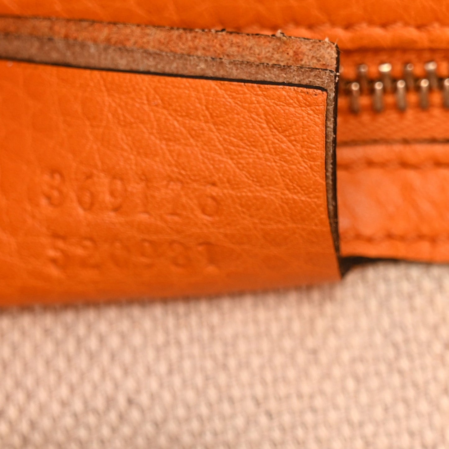 Pebbled Calfskin Small Soho Top Handle Bag Curcuma