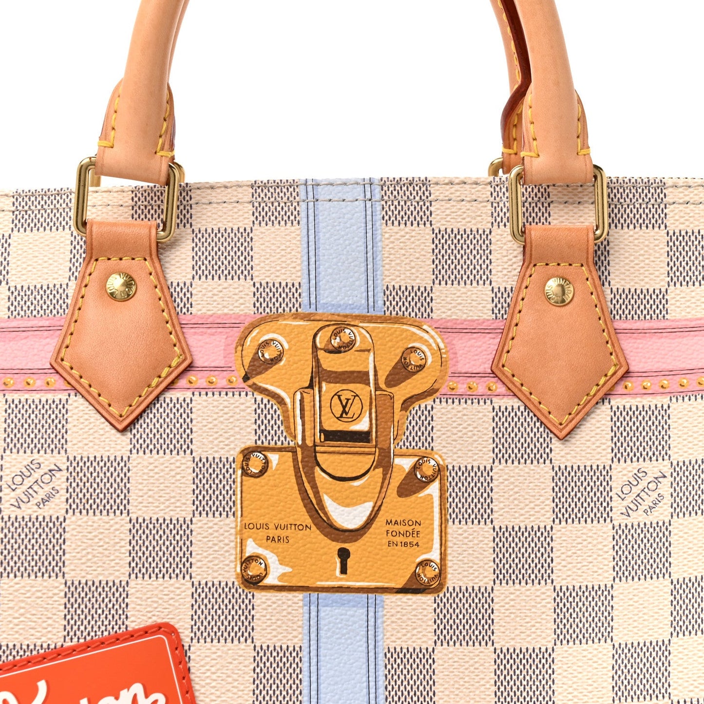 Damier Azur Summer Trunks Speedy Bandouliere 30