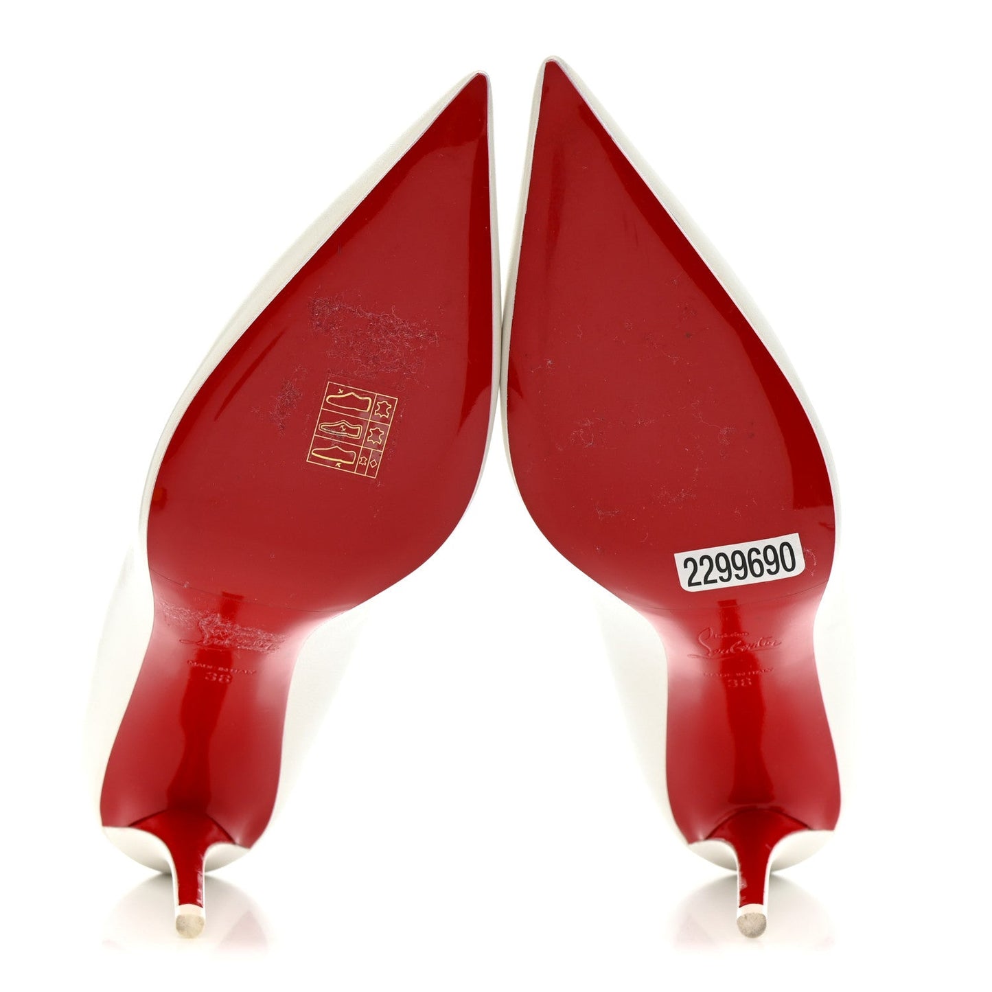 Pearlescent Nappa Miss Z 80 Pumps 38 Bianco