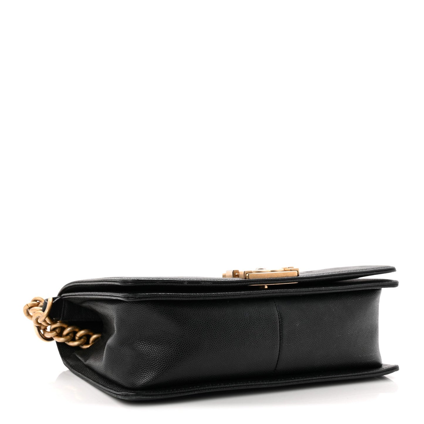 Caviar Quilted Medium Boy Flap Black
