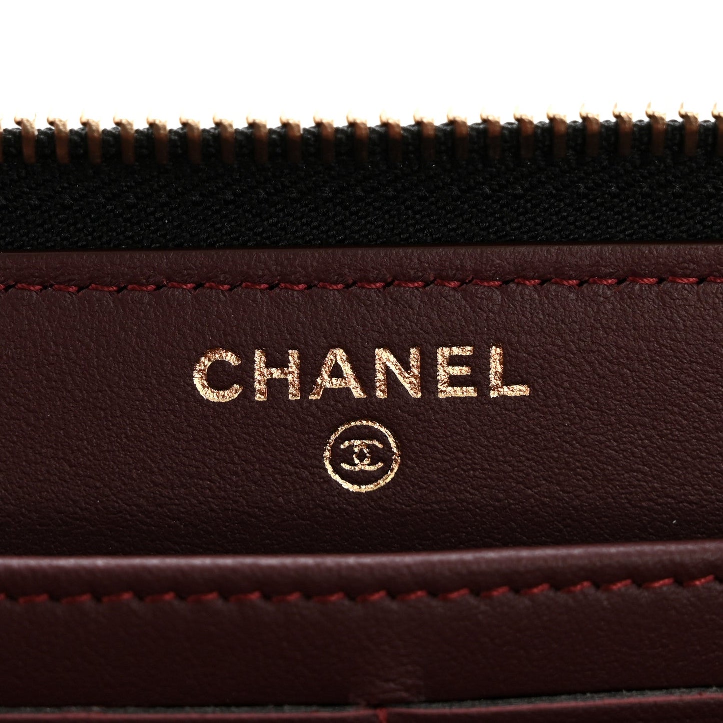Aged Calfskin Quilted Lucky Charms 2.55 Reissue Zip Around Wallet Black