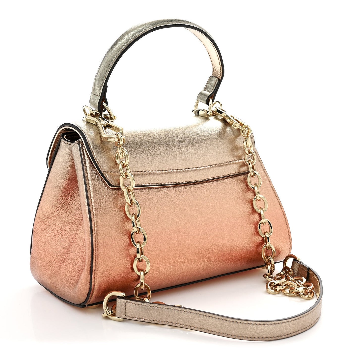 Metallic Mini Horsebit 1955 Top Handle Flap Bag Multicolor