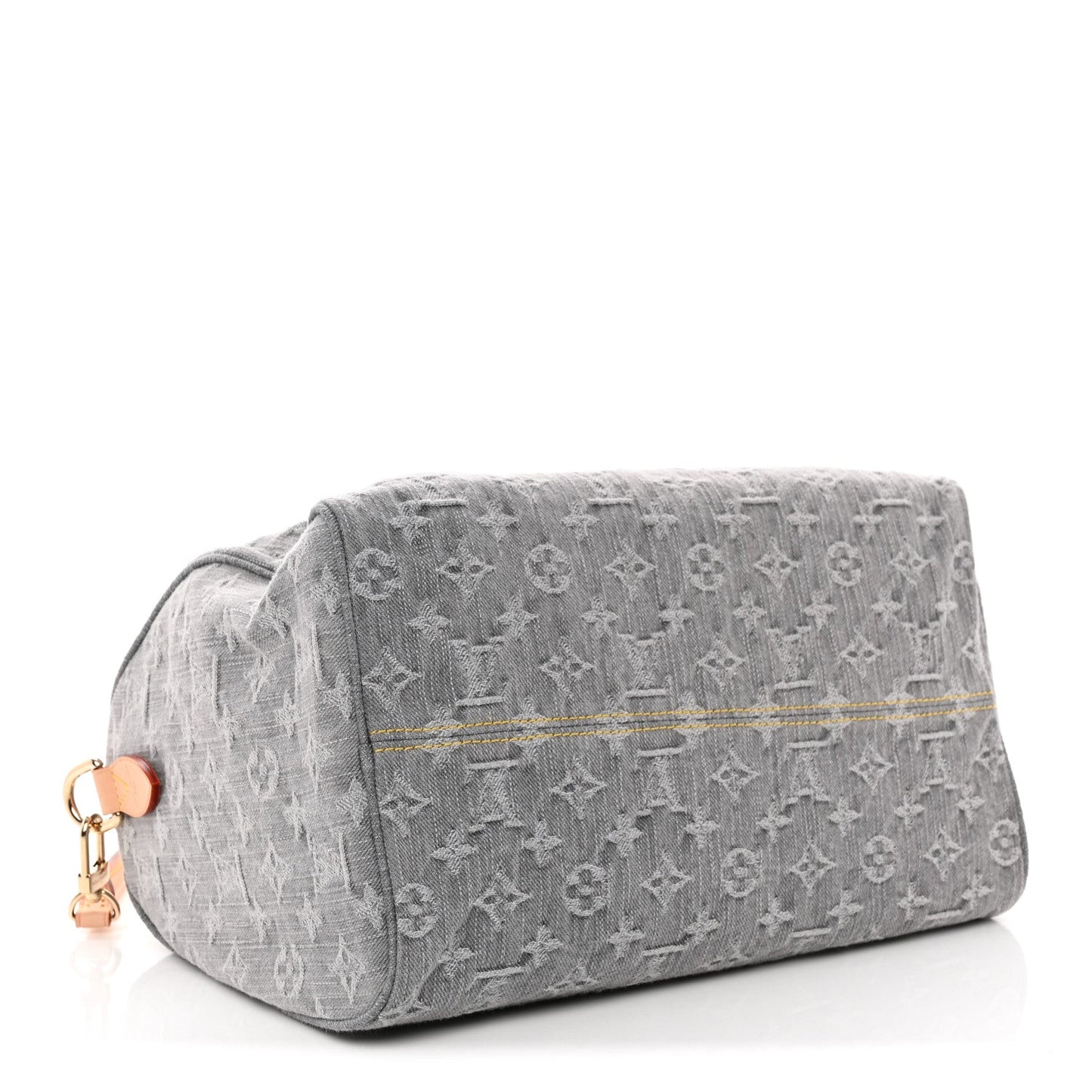 Monogram Denim Speedy Soft 30 Washed Gray