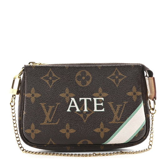 Monogram My LV Heritage Mini Pochette Accessories Ivory Vert Clair