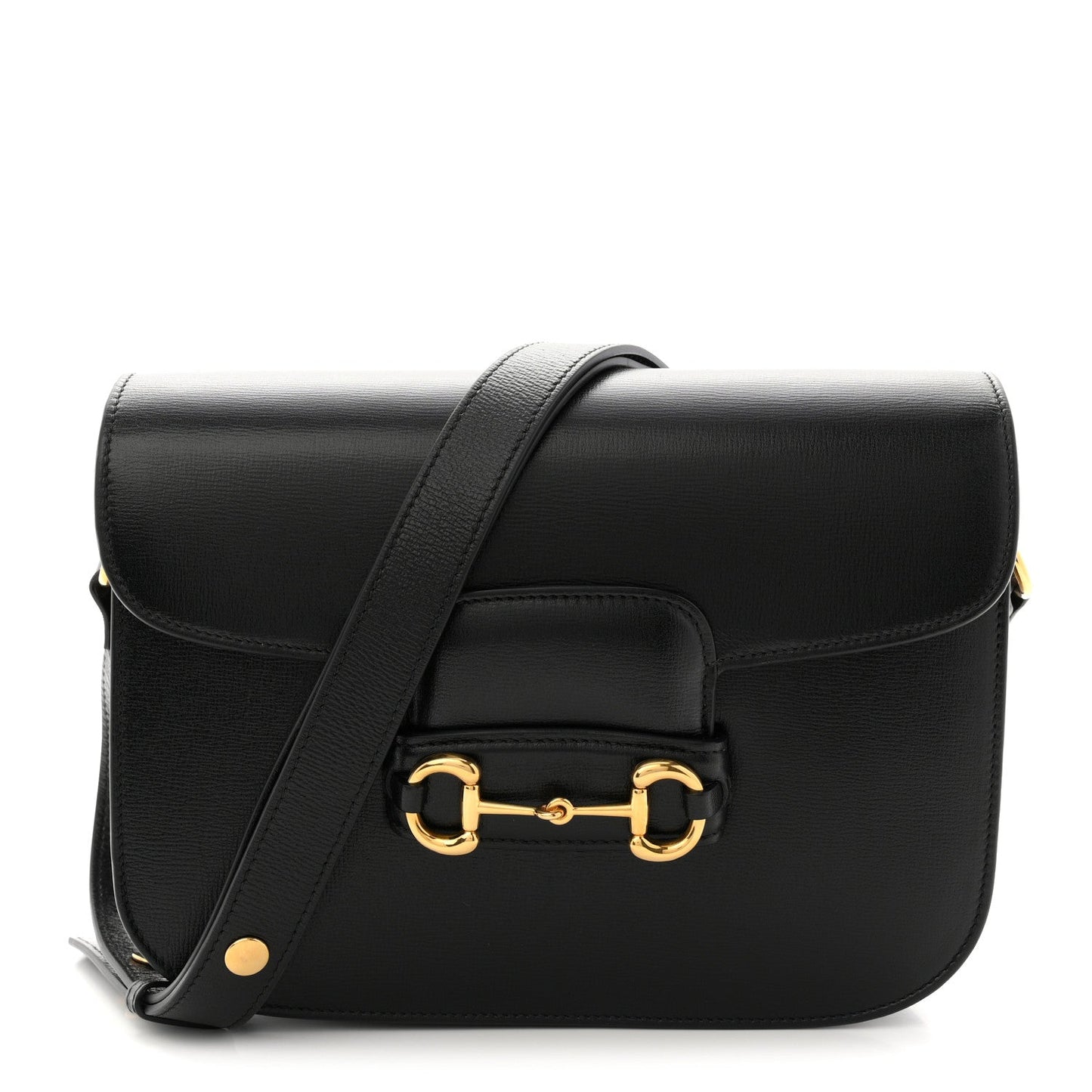 Azalea Calfskin Horsebit 1955 Shoulder Bag Black