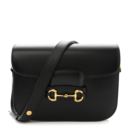 Azalea Calfskin Horsebit 1955 Shoulder Bag Black