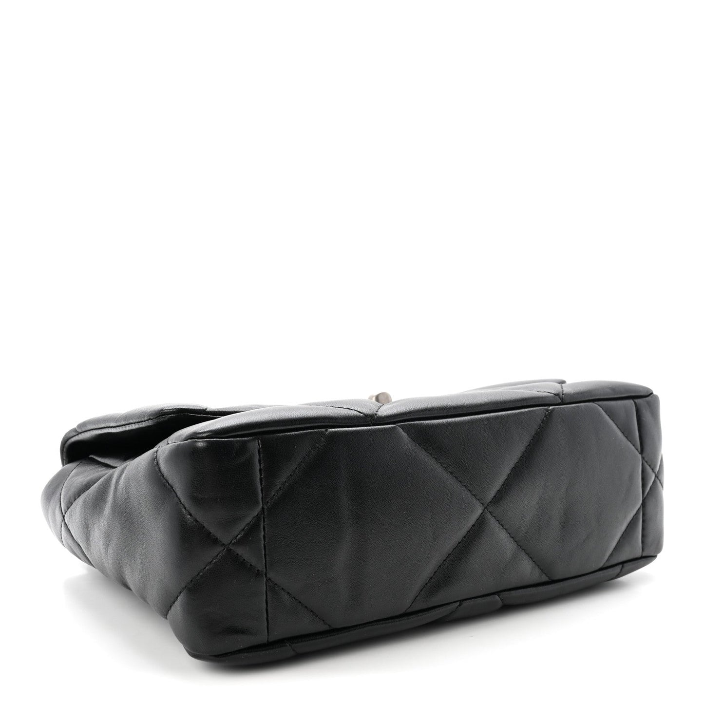 Lambskin Quilted Medium Chanel 19 Flap Black