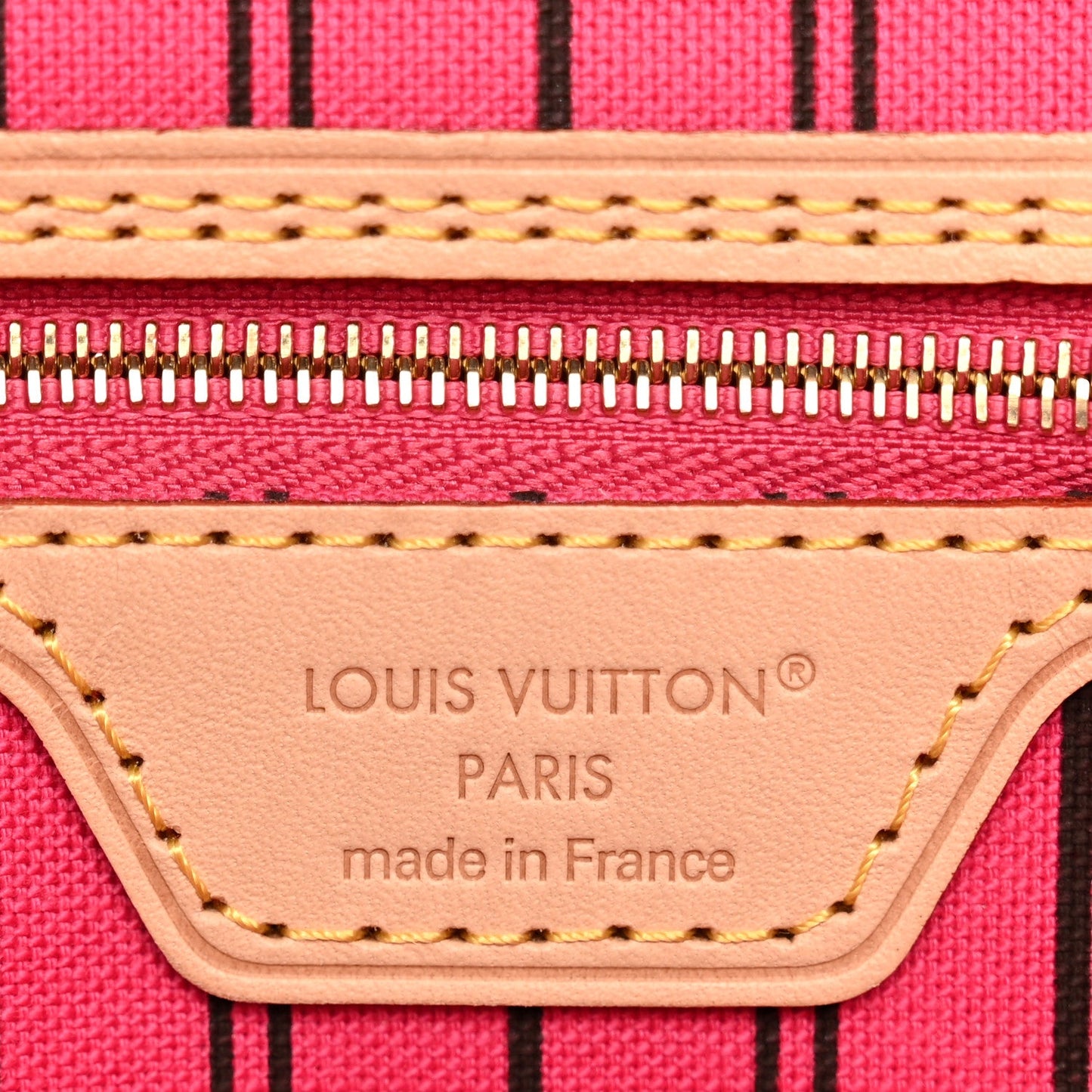 Monogram Inside Out Neverfull Bandouliere MM Rose Pondichery