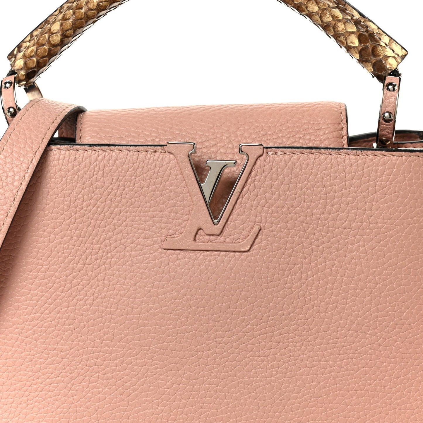 Taurillon Snakeskin Capucines BB