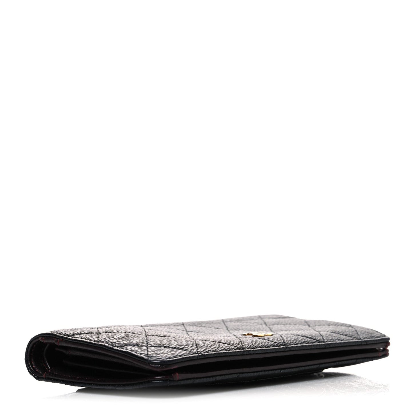 Caviar Quilted Yen Wallet Black