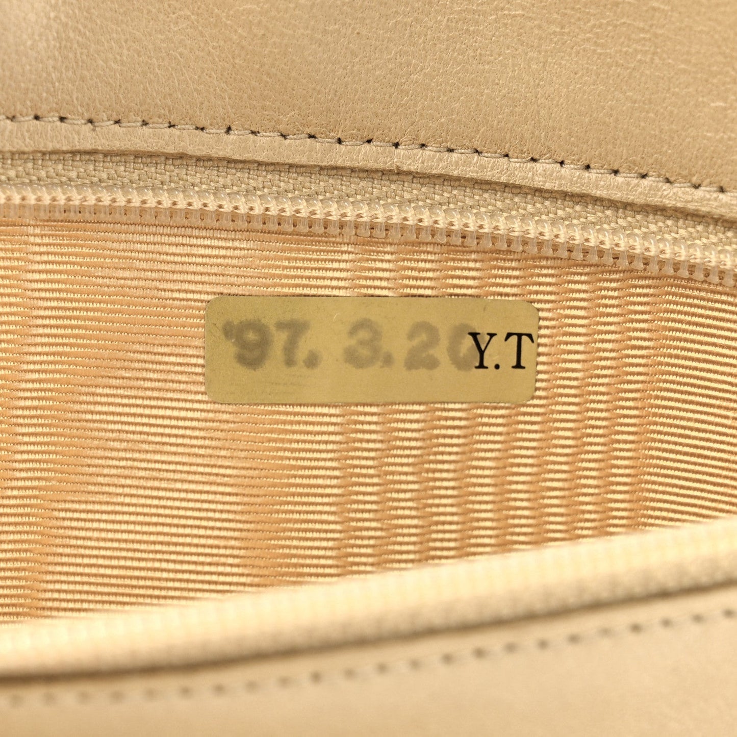 Caviar CC Timeless Flap Wallet Beige