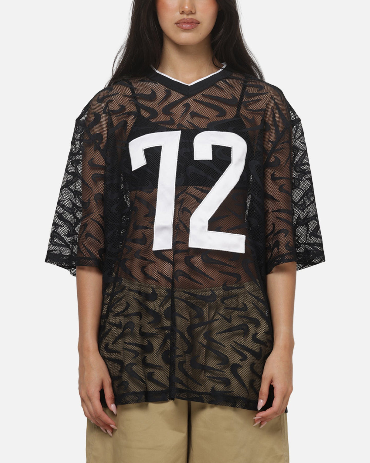 Nike Women's Sportswear Chill Lace Oversized Jersey Black