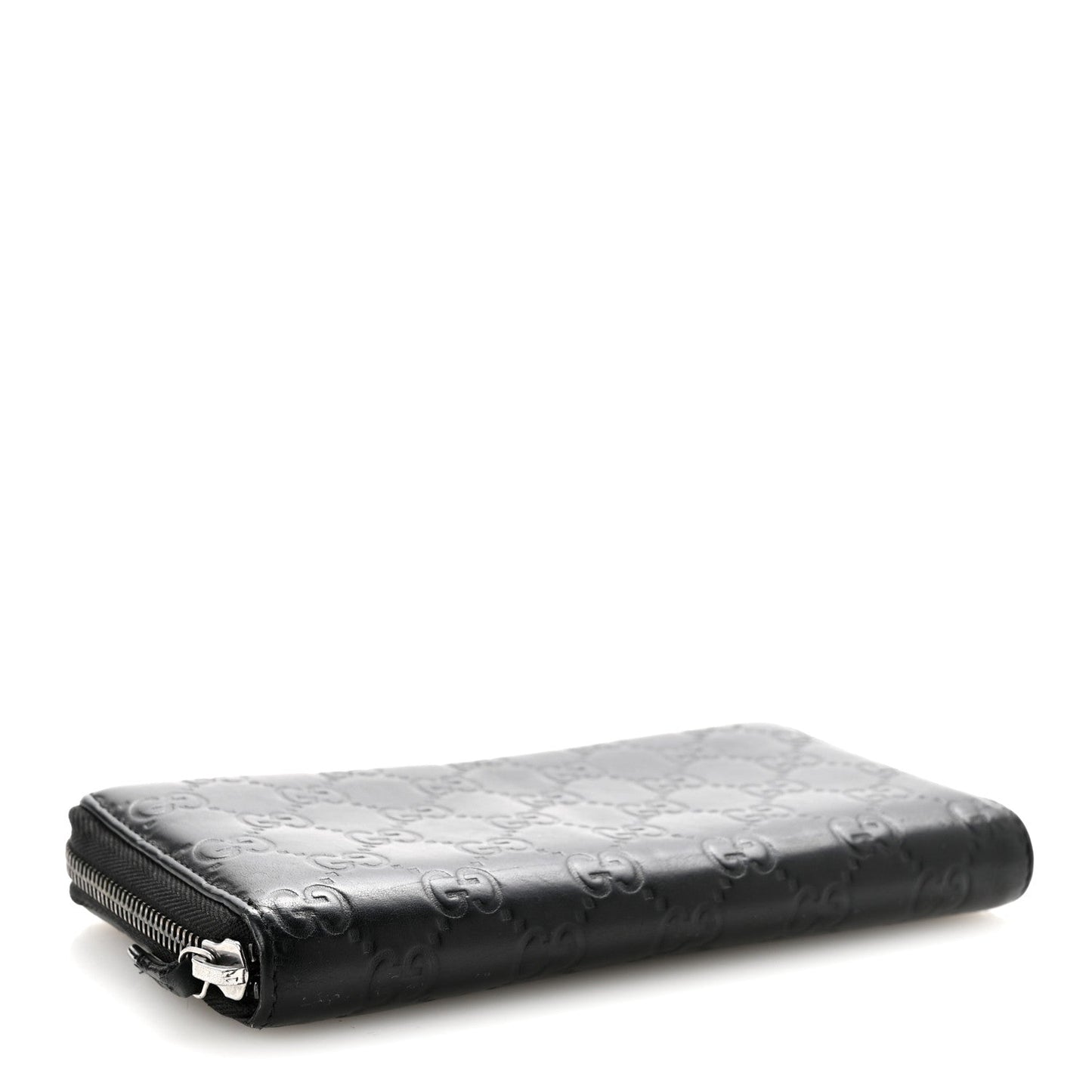 Guccissima Signature Microguccissima Bree Zip Around Wallet Black