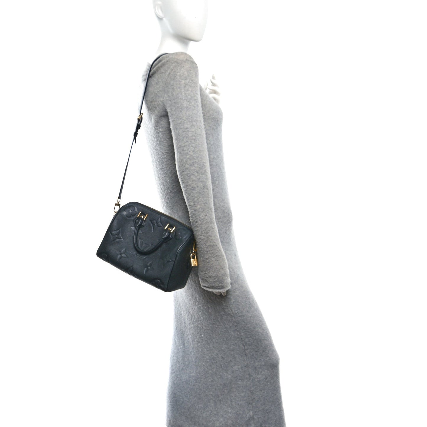 Empreinte Monogram Giant Speedy Bandouliere 25 Black