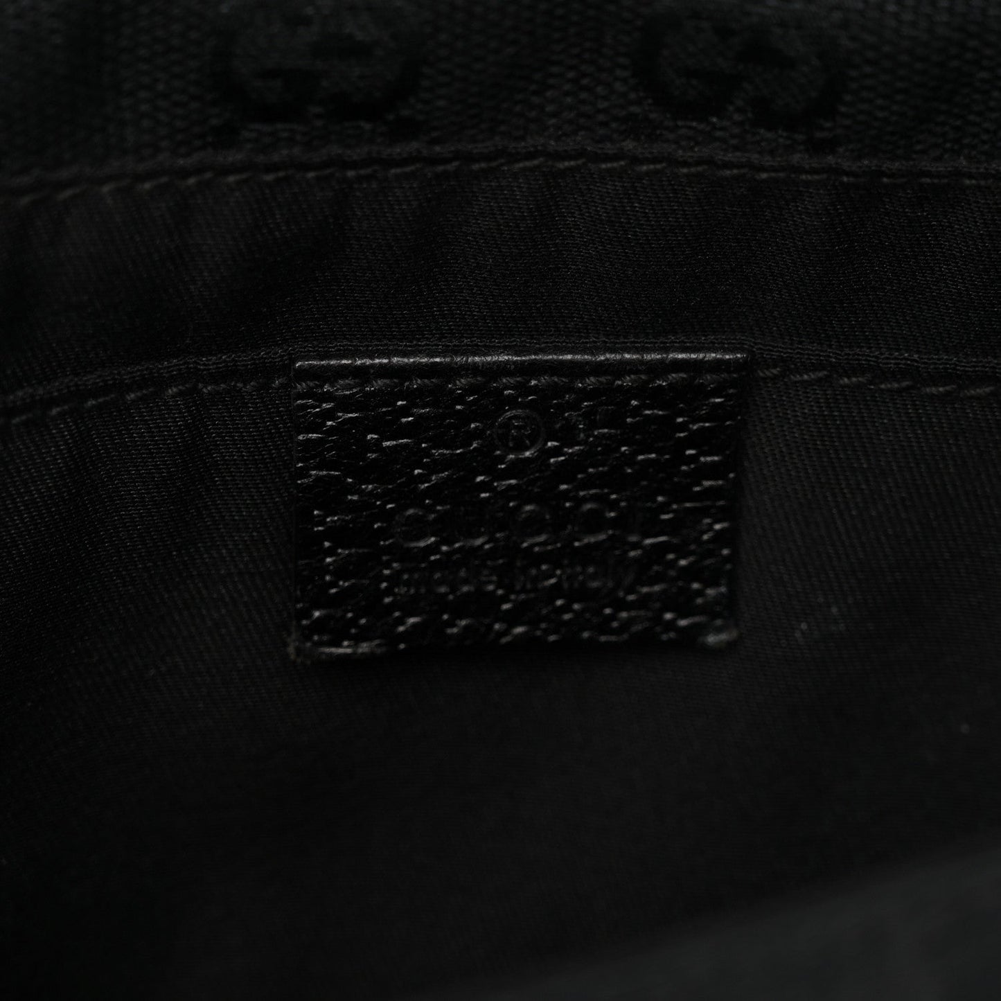 Monogram Web Belt Pouch Bag Black