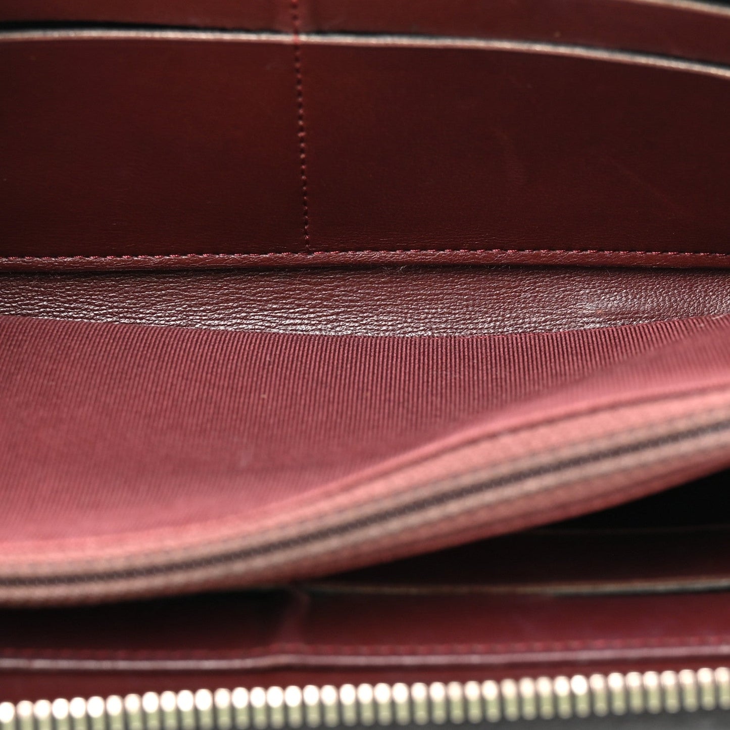 Lambskin Quilted Large Gusset Zip Around Wallet Black