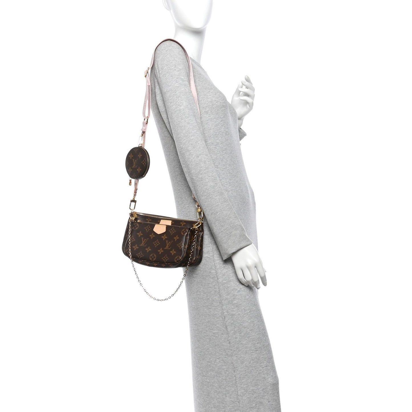 Monogram Multi Pochette Accessories Rose Clair