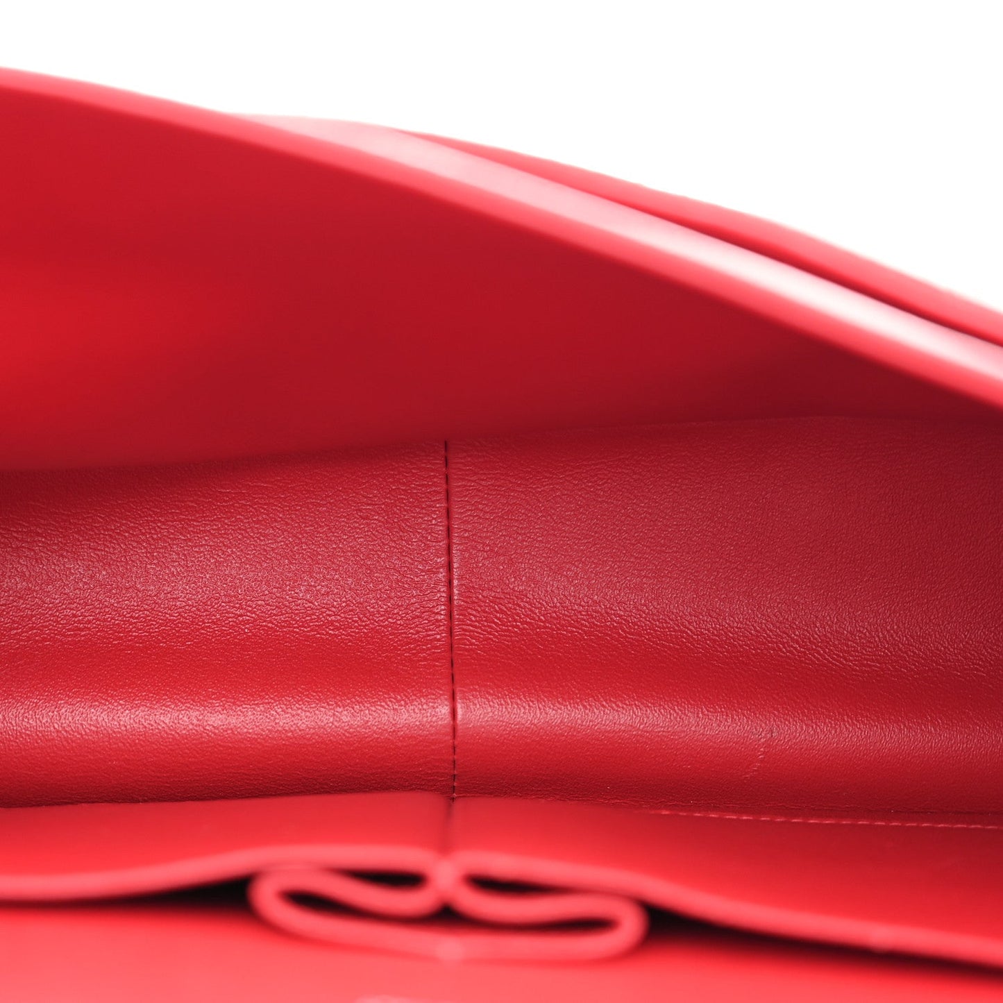 Caviar Quilted Jumbo Double Flap Red