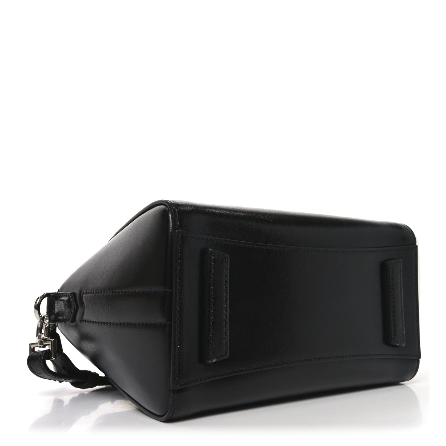 Shiny Lord Calfskin Mini Antigona Black