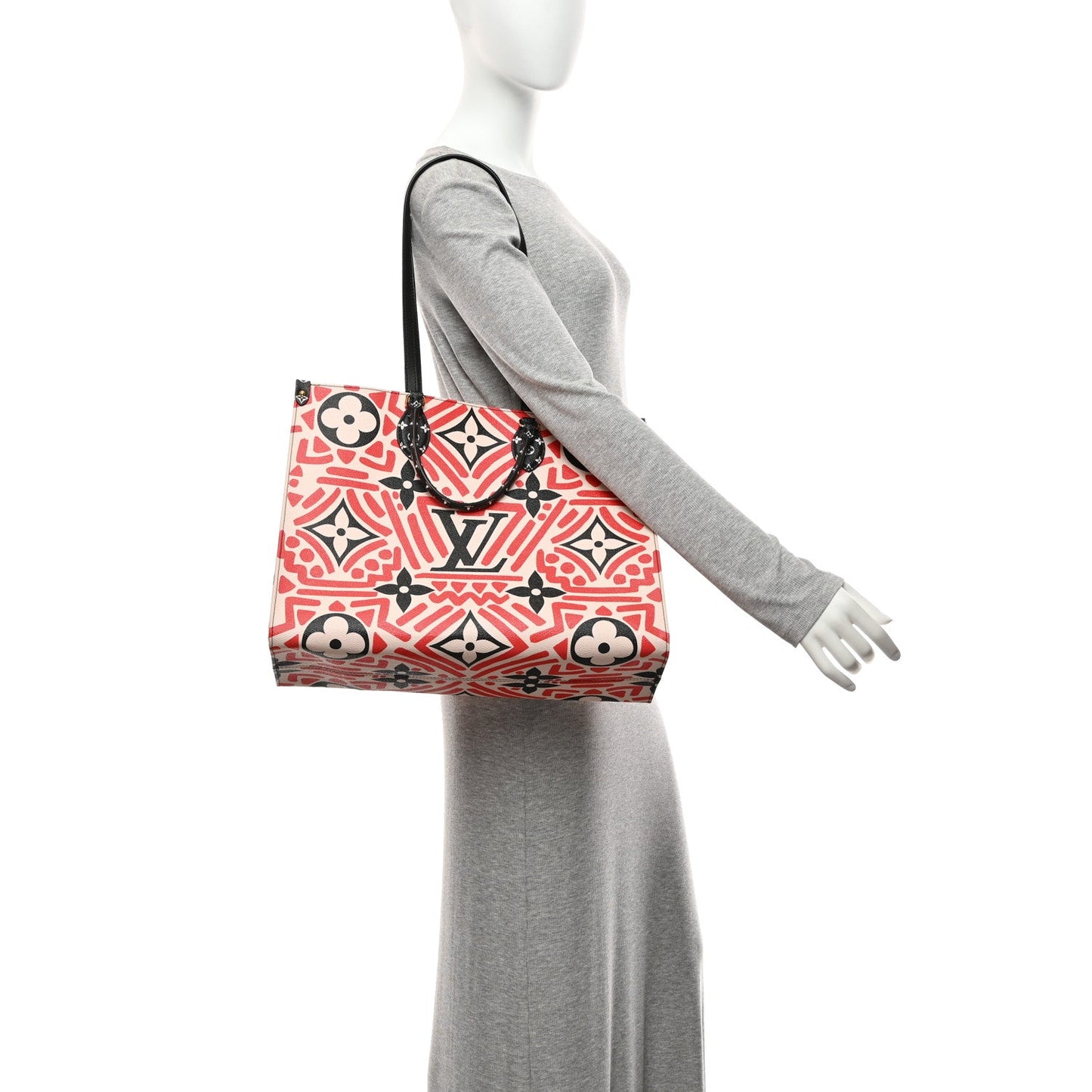 Monogram Giant Crafty Onthego GM Creme Rouge Black