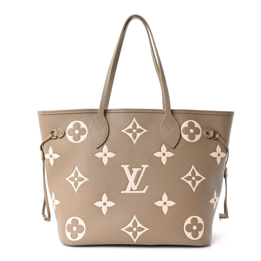 Empreinte Monogram Giant Neverfull MM Khaki Cream