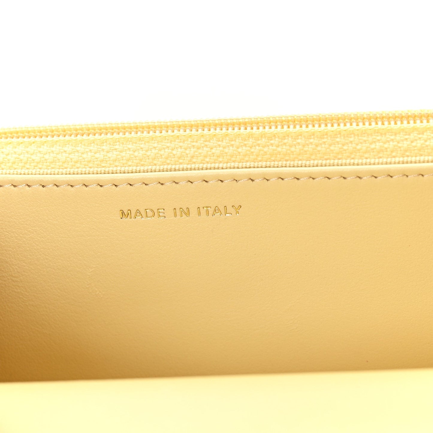 Lambskin Quilted Chanel 19 Wallet On Chain WOC Yellow