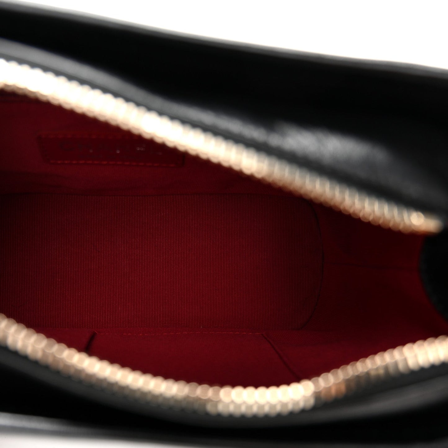 Aged Calfskin Quilted Small Gabrielle Hobo Black